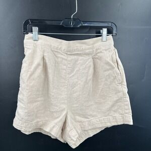 Madewell Clean Pull-On linen Shorts coastal grandma quiet luxury quiet luxury S